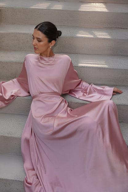 Amina Kaftan - Silky Pink