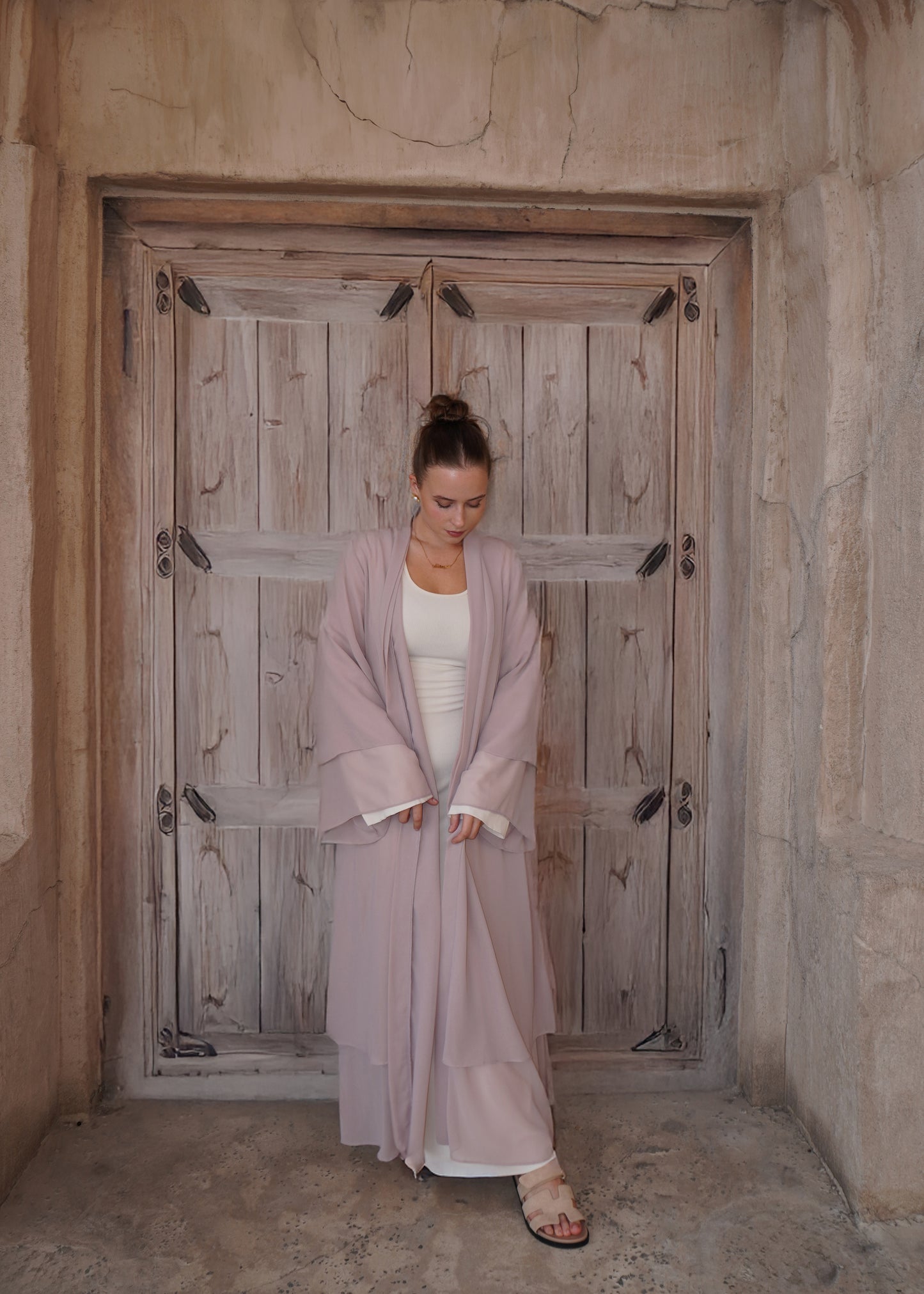 Emira Abaya - Powder Pink