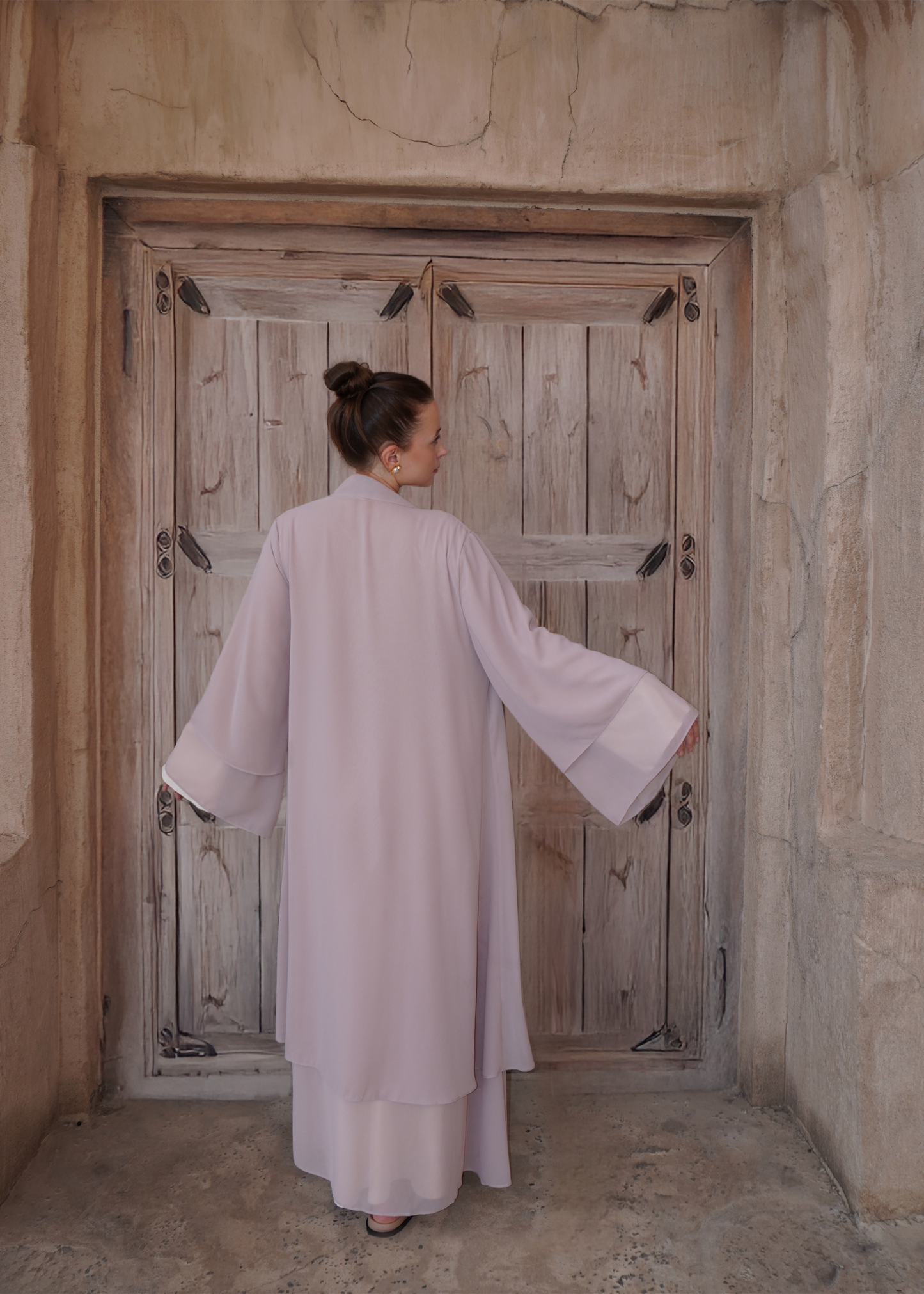 Emira Abaya - Powder Pink